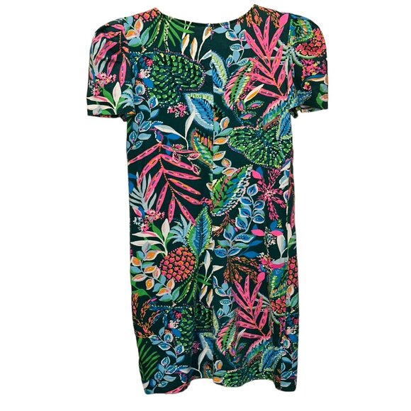 Lilly Pulitzer Aleece T-Shirt Dress Cotton Style# 008343 Size XS Sunshine Jungle - Picture 3 of 8